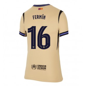 Barcelona Fermin Lopez #16 Bortatröja Kvinnor 2025-26 Kortärmad